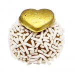 Brigadeiro Nevado com Coração Dourado